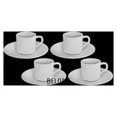 Набор кофейный на 4 персоны, чашки 90 мл, в цветной коробке