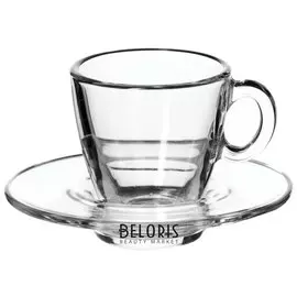 Набор кофейный на 6 персон (6 чашек объемом 72 мл, 6 блюдец), стекло, "Aqua", PASABAHCE