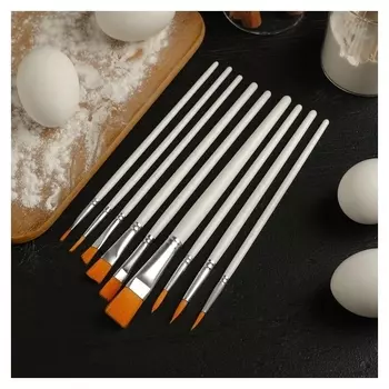 Набор кондитерских кисточек для декорирования 10 шт «Ларсон»