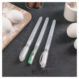 Набор кондитерских кисточек для декорирования "Клякса", 3 шт