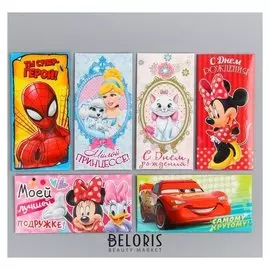 Набор конвертов для денег "Disney", 6 шт