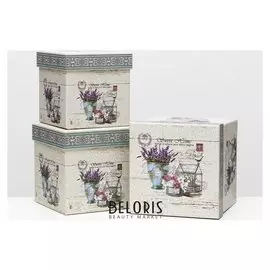 Набор коробок 3 в 1, 16 х 16 х 16 - 13 х 13 х 13 см