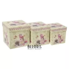 Набор коробок 3 в 1, 16 х 16 х 16 - 13 х 13 х 13 см