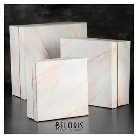 Набор коробок 3 в 1, 28 х 28 х 13 - 20 х 20 х 9 см