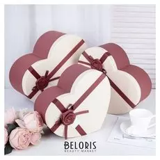 Набор коробок 3 в 1, 33,7 х 27,3 х 16 - 26,7 х 21,7 х 13 см