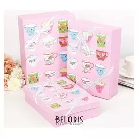 Набор коробок 3 в 1 "Чаепитие", 29 х 21 х 9 - 26 х 18 х 6 см