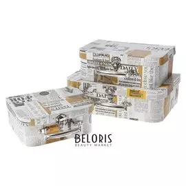 Набор коробок 3 в 1 "Газета", 30 х 22 х 10 - 20 х 16 х 8 см