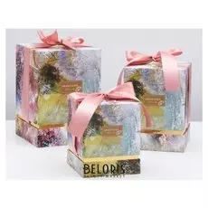 Набор коробок 3 в 1 "Импрессионизм", 14 х 14 х 17 - 18 х 18 х 26 см