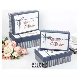 Набор коробок 4 в 1, 25,5 х 18,5 х 10 - 19 х 12 х 6,5 см