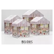 Набор коробок 4 в 1 домик, 15 х 18 - 10,5 х 13 см