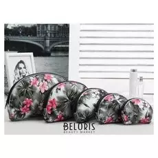 Набор косметичек 5 в 1 (21*13*3см; 17*12*2см; 13*10*2см; 11*8*2см; 10*7*1,5см), отдел на молнии, цвет чёрный