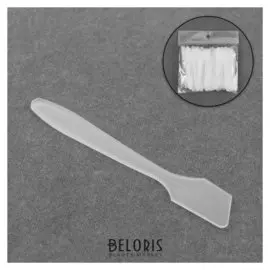 Набор косметических лопаток, 100 шт, цвет белый