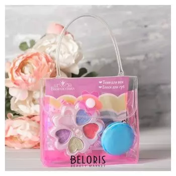 Набор косметики для девочки в сумке "Зефирное безумие"