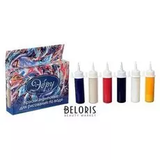 Набор красок для рисования в технике "Эбру"5 цветов по 18 мл, загуститель 13 г,"аква-колор"