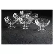 Набор креманок «Сердца», 200 мл, 10×7 см, 6 шт