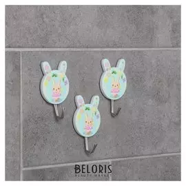 Набор крючков на липучке «Игра», 3 шт, форма и рисунок