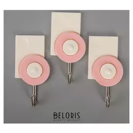 Набор крючков на липучке «Конфетка», 3 шт