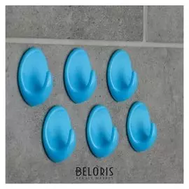 Набор крючков на липучке «Овал. классик», 6 шт