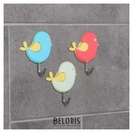 Набор крючков на липучке «соловей», 3 шт