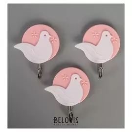 Набор крючков на липучке «Животные», 3 шт, дизайн