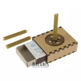 Набор ларец желаний "Новая работа" со свечками, 5,2х4,5х2 см