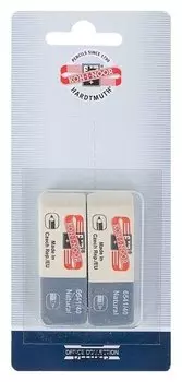 Набор ластиков 2 штуки Koh-i-noor Sanpearl 6541/40, комбинированный, каучук, блистер