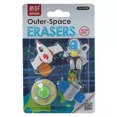 Набор ластиков фигурных, 4 штуки, Космос