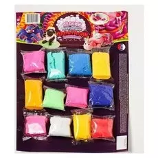 Набор легкого прыгающего пластилина ТМ «Moon Light Clay» 12 шт., на планшете