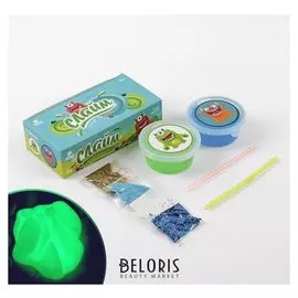 Набор лизунов «Слайм. воздушный шар. земля», светящихся в темноте