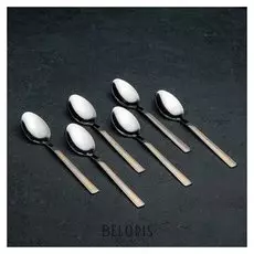 Набор ложек чайных «Перту золото», H=15 см, 6 шт