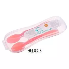 Набор ложек для кормления, 2 шт., в контейнере для хранения