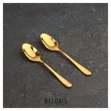 Набор ложек кофейных 11,5 см, цвет золотой