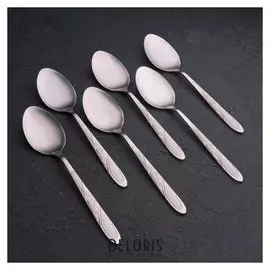 Набор ложек столовых «Антураж», H=18,5 см, 6 шт