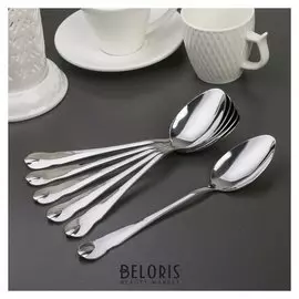 Набор ложек столовых «Капля», H=21 см, 6 шт