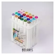 Набор маркеров Superior, профессиональные, двусторонние, 24 шт., 24 цвета, Ms-888