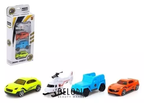 Набор машин «Городской транспорт», 4 штуки