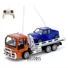 Набор машин радиоуправляемых «Грузовик эвакуатор + пикап»