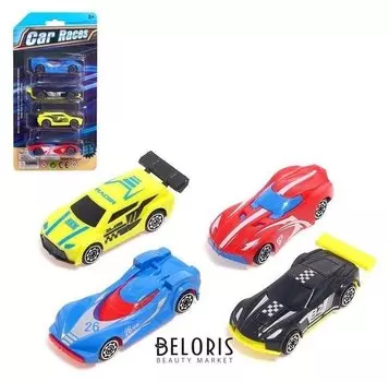 Набор машин «Спорткар», 4 штуки