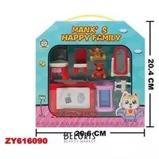 Набор мебели "Счастливая семья с животными"