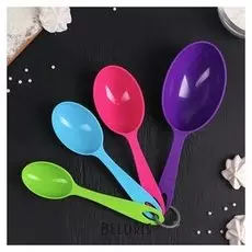 Набор мерных ложек 4 шт 29,5/59/118/236,5 мл