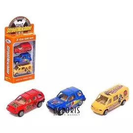 Набор металлических машин «Ночные гонки», 3 штуки