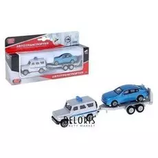 Набор металлических машин "Прицеп"