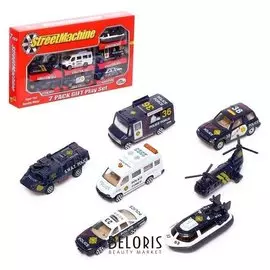 Набор металлических машин «Спецслужбы», 7 штук