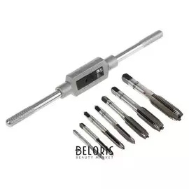 Набор метчиков Tundra, М3 - М12 + метчикодержатель, 8 предметов