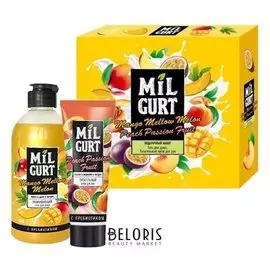 Набор Milgurt №2 Гель для душа Манго и дыня в йогурте+Крем для рук питательный