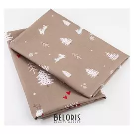 Набор муслиновых пеленок "Крошка Я" Let It Snow 75*120 см - 2 шт, хлопок 100%