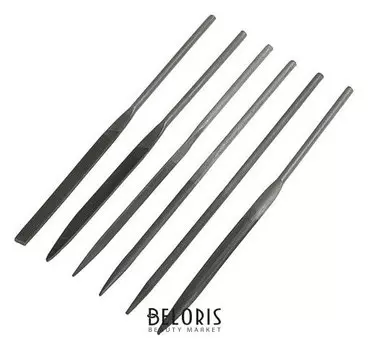 Набор надфилей Lom, 70 х 160 х 4 мм, 6 шт.