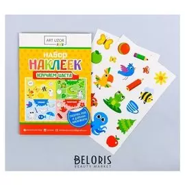 Набор наклеек с раскраской «Изучаем цвета», 14.5 × 21 см