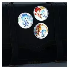 Набор наклеек светоотражающих 4 шт. фиксики "Фиксики внимание"