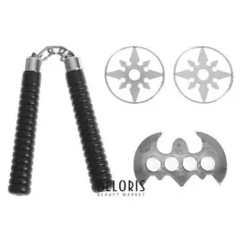 Набор ниндзя: кастет, 2диска, нун чаки